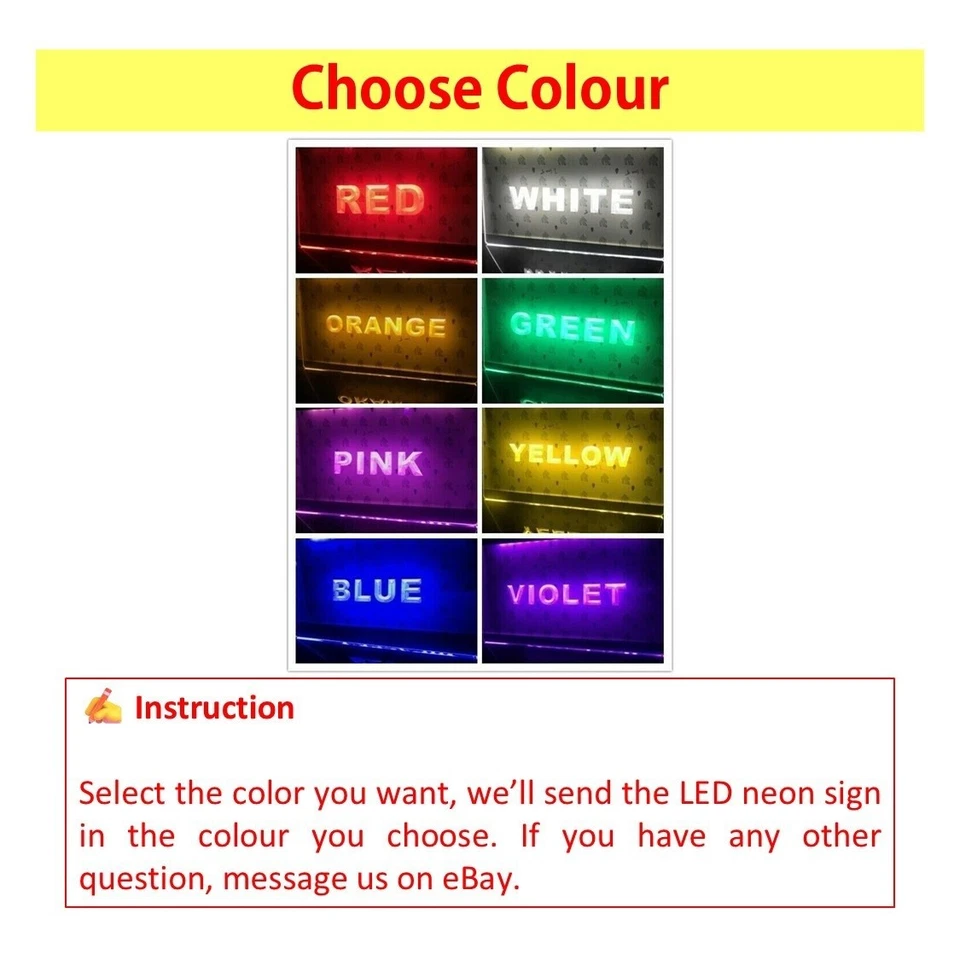 Custom Name LED Neon Sign Light Beer Bar Home Game Bed Room Business Wedding DIY - image 3 of 4