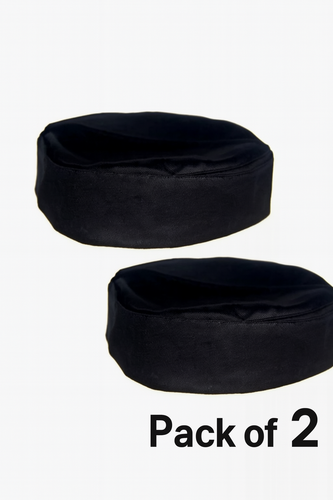 Schwarze Kappe Koch Totenkopf Küche Profi Gastronomie Kochen Restaurant Kleidung - Bild 15 von 16