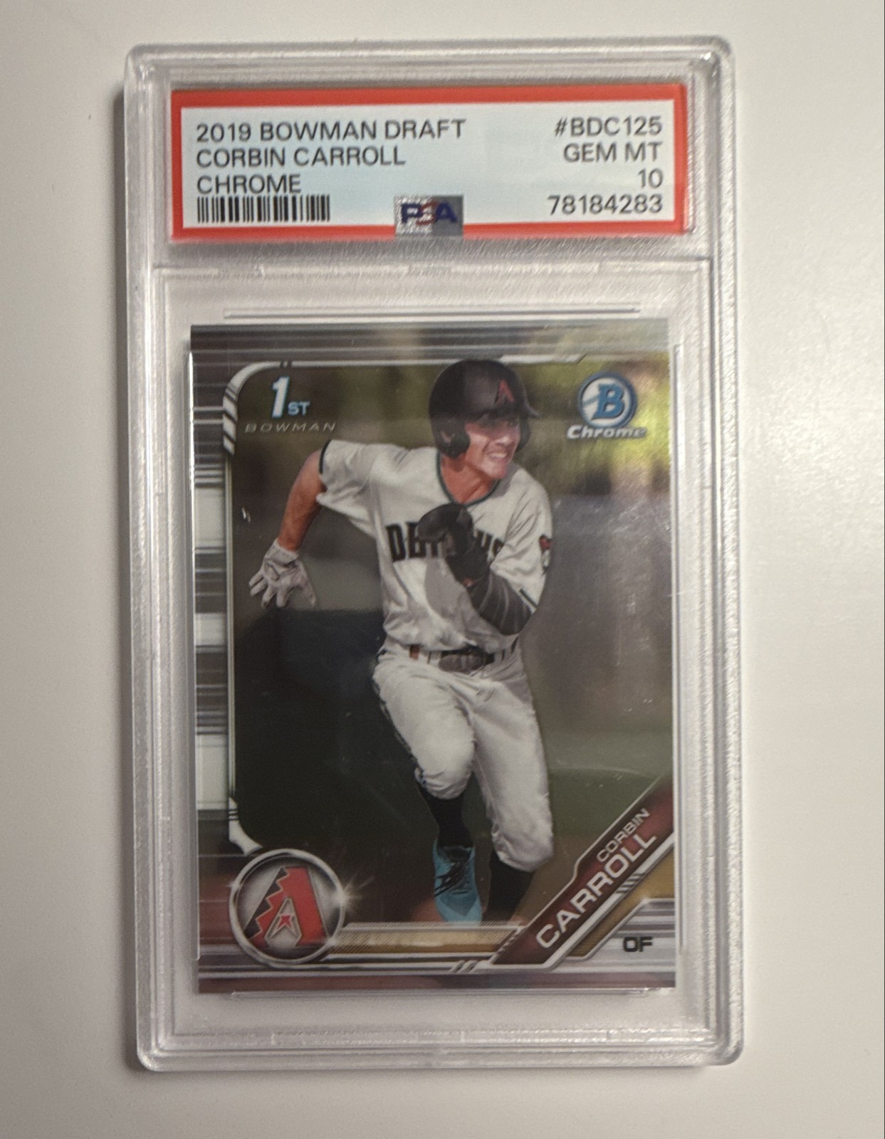 2019 Bowman Draft - Chrome Corbin Carroll #BDC-125 (RC)     PSA 10