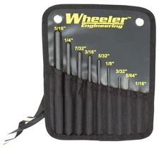 Wheeler 9 Piece Roll Pin Punch Set with Storage Bag Steel Punches Durable