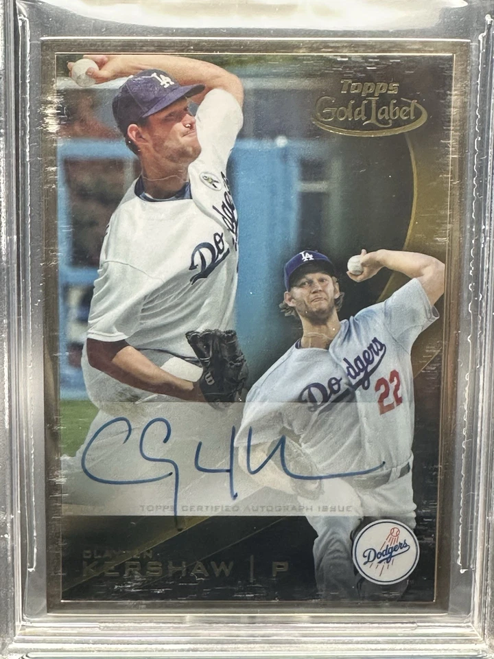 Clayton Kershaw - 2016 Topps Gold Label Framed 🔥 AUTO BGS 9.5/10 🔥 R17 - Image 2 of 3