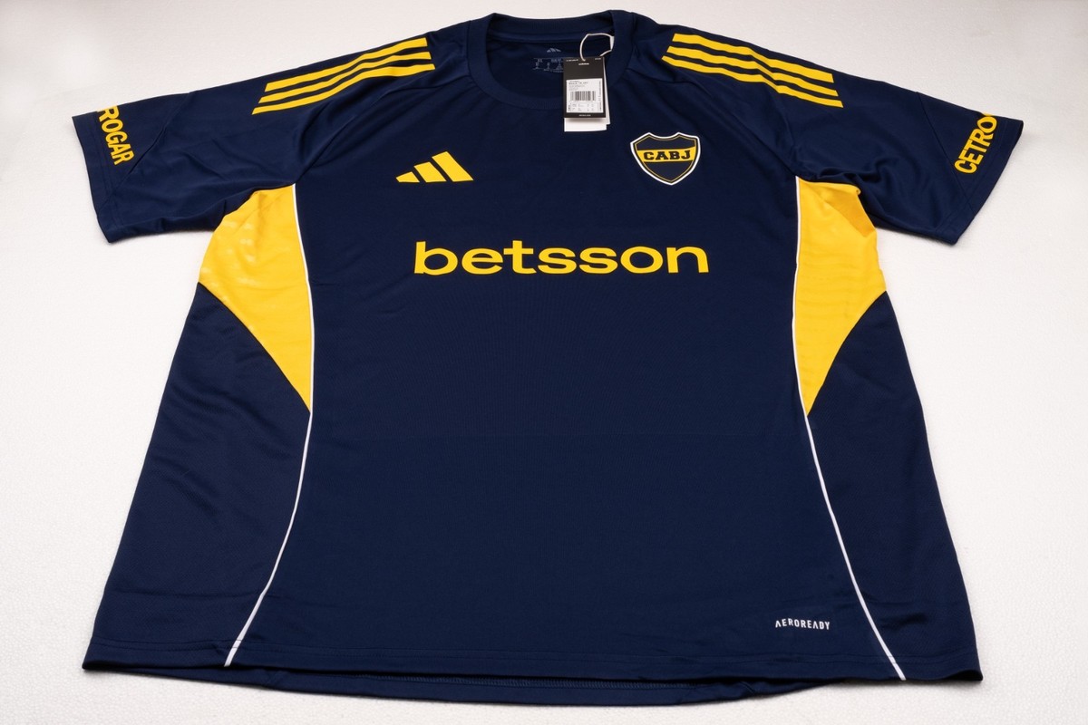 BOCA JUNIORS TRAINING TIRO 25 COMPETITION JERSEY - WITH SPONSOR