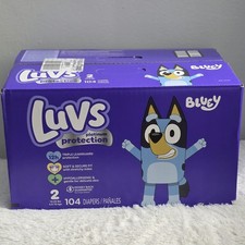 Luvs Platinum Protection Diapers Size 2 104 Count   Bluey Edition Big Pack