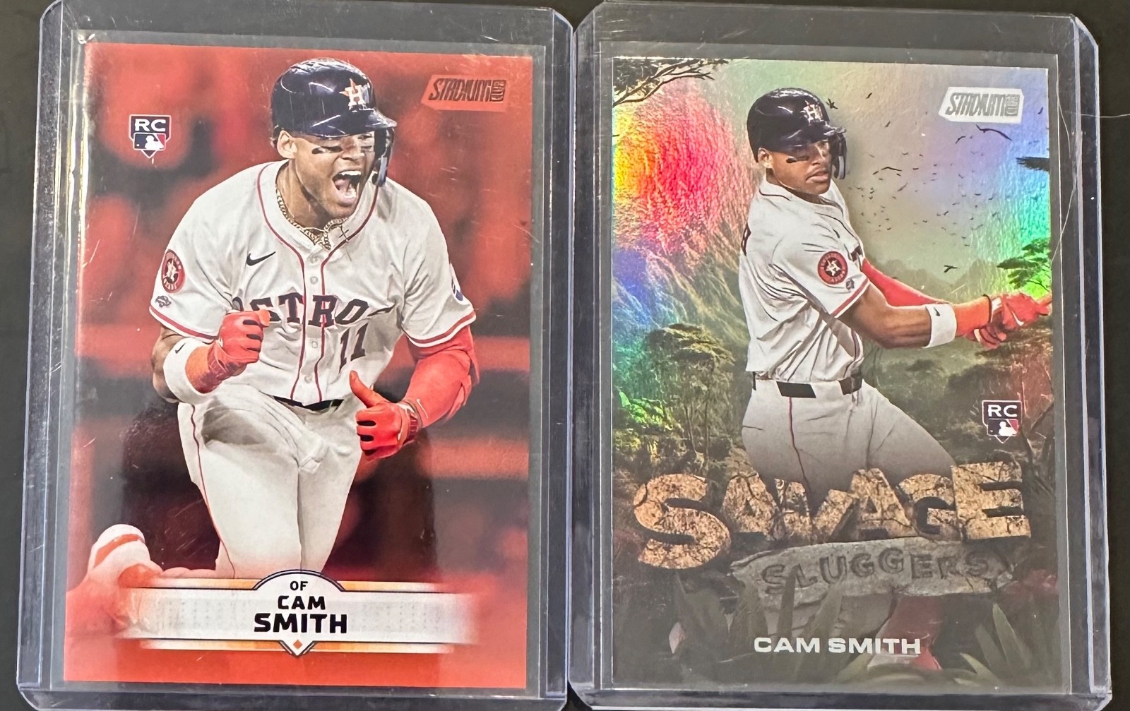 2025 Stadium Club Cam Smith RC #60 Bronze Foil SP & Savage Sluggers RC. 2 cards