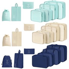 7PCS Luggage Packing Cubes Bag Organizer Suitcase Set For Travel Storage Clothes