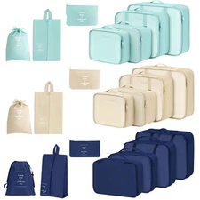 7PCS Luggage Packing Cubes Bag Organizer Suitcase Set For Travel Storage Clothes