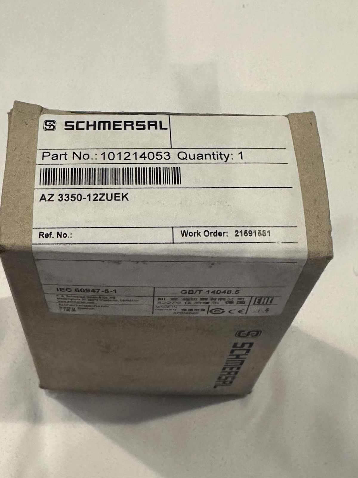 Schmersal MPN 101214053, AZ 3350-12ZUEK Safety SwitchIP67 250V 10A