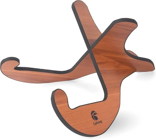 Guitar Stand Floor Wooden - Universal FoldingX-frame Detachable Non-Slip - Picture 1 of 4