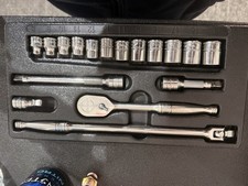 Snap On 17pc Starter Kit 3/8 Shallow Socket Set
