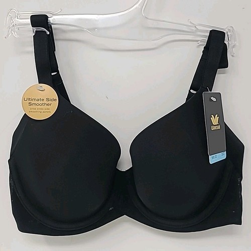 Wacoal Full Figure Ultimate Side Smoother Contour Bra 30 C Black Size 30C NWT