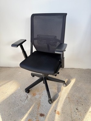 Haworth Comforto 59 Drehstuhl Drehsessel Bürostuhl Stoff Netz Schwarz