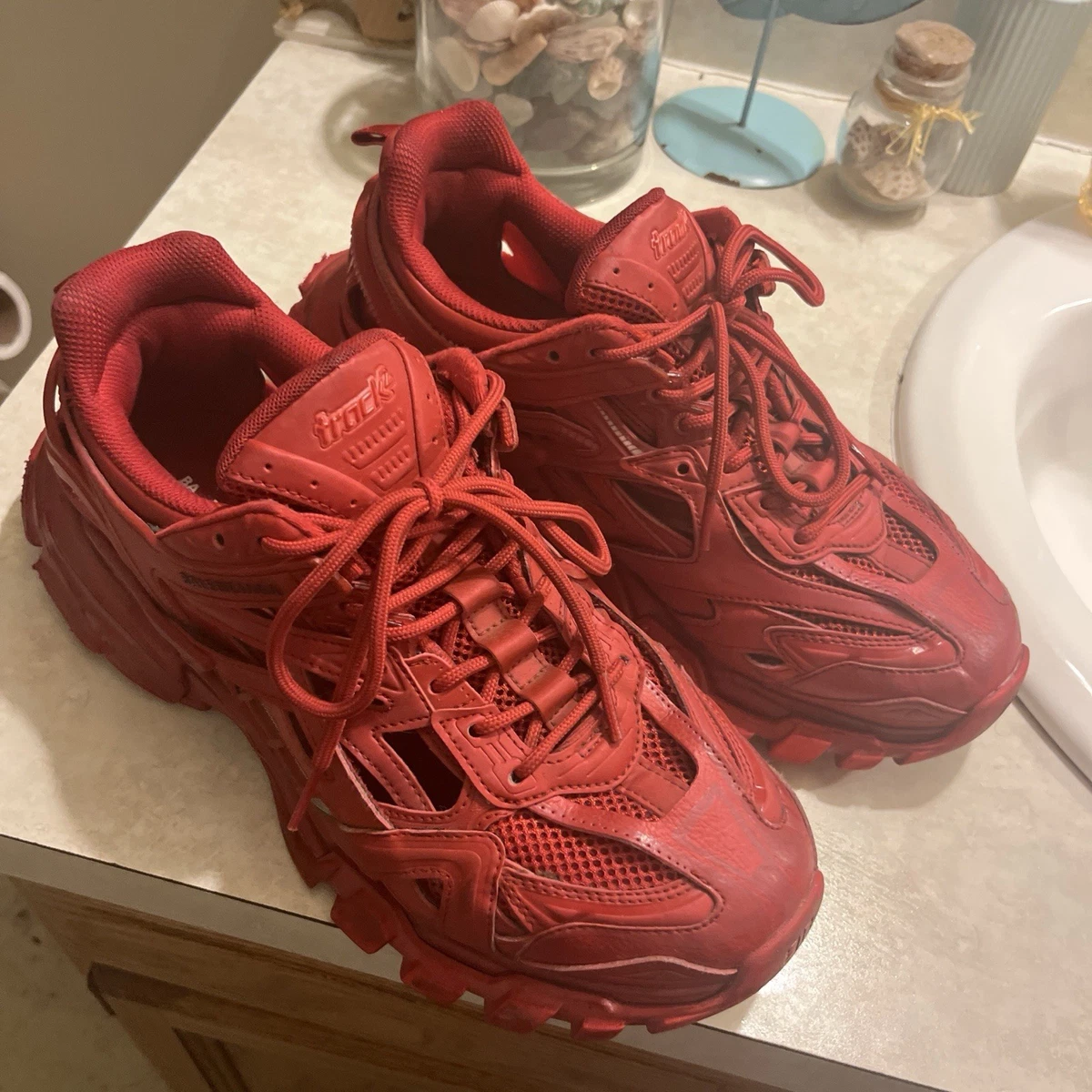 Balenciaga Track Trainer Red for sale | eBay