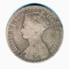 Great Britain.. 1872 Gothic Florin - Die 98.. aF/F