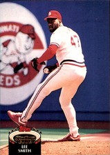 Lee Smith 1992 Stadium Club #180 St. Louis Cardinals FREE SHIPPING AutographDen