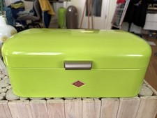 WESCO Grandy Brotkasten Brotkiste 100% Metall Farbe Grün XXL 42 cm