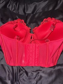 Ann Summers Icon Corset Bustier Red Size 12 DD Brand New With Tags