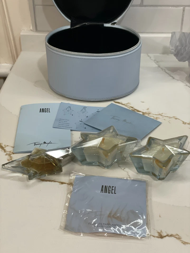 Juego de Perfume Angel Intimate Star de Mugler Spray 0.33 fl oz Velas Hojas Estuche Foto 4 de 4