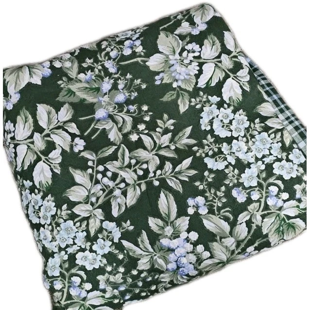 Funda nórdica reversible rara Laura Ashley Bramble floral verde reina, 1 farsa Foto 2 de 4