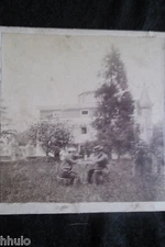 STA378 provincia de Oviedo Spain Muros albumen STEREO Photo stereoview 1900