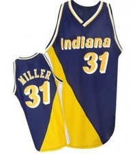 Reggie Miller 31 Pacers Blue Men's On Court Replica Jersey