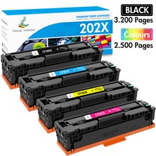 4PK CF500X Toner Cartridge For HP 202X Color LaserJet Pro M254dw M281cdw M281fdw