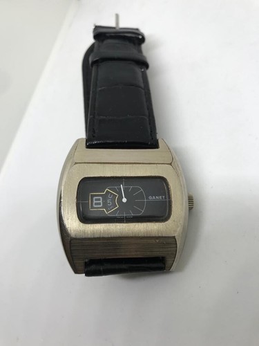 Beautiful, Rare, Retro Swiss Jump Hour 1970s GANET watch - Picture 8 of 11