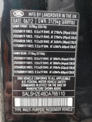 Conjunto de transmisión automática usado se adapta a: Land Rover Range Rover Sport AT 2013 Foto 2 de 4