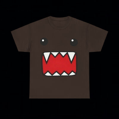 Domo Kun brown t shirt grunge y2k scene emo amity affliction tapout hello kitty