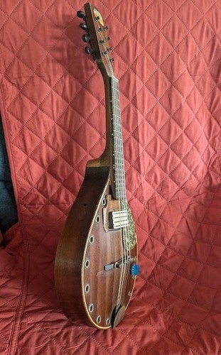 VINTAGE REGAL BLUE COMET MANDOLIN / PSYCO-BILLIE MODS / CHECK IT OUT - Picture 5 of 12