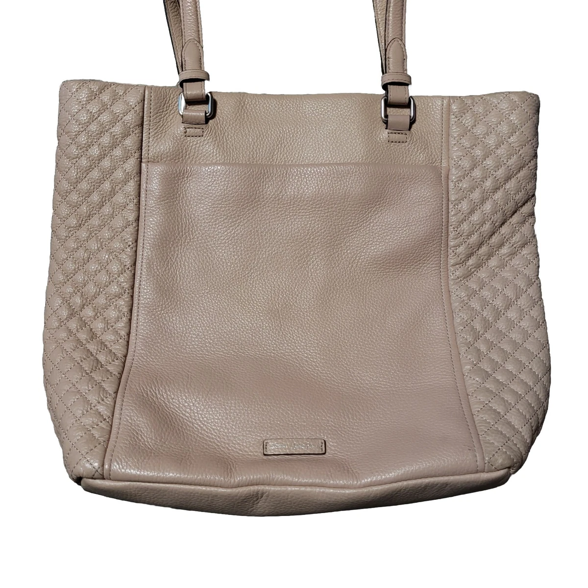 Vera bradley leather carryall hotsell shoulder bag
