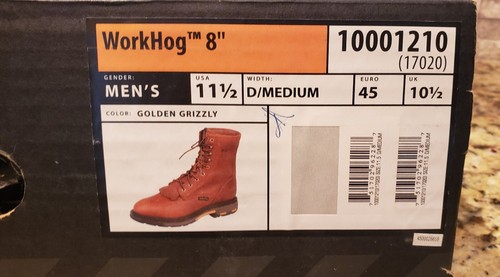 Ariat Herren Workhog 8" Schnürstiefel 10001210 11,5 Größe Brandneu im Karton! - Bild 3 von 11