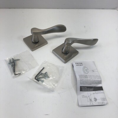 Emtek 5050 Dummy Square Rosette Luzern Lever Left Handed 