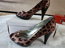 Style & Co Women's Celine Leopard Print Shoes Sz 7.5 Heels 