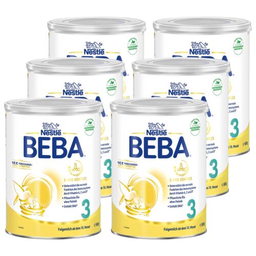 Nestlé BEBA 3 Folgemilch (6 x 800g) - Afbeelding 1 van 5