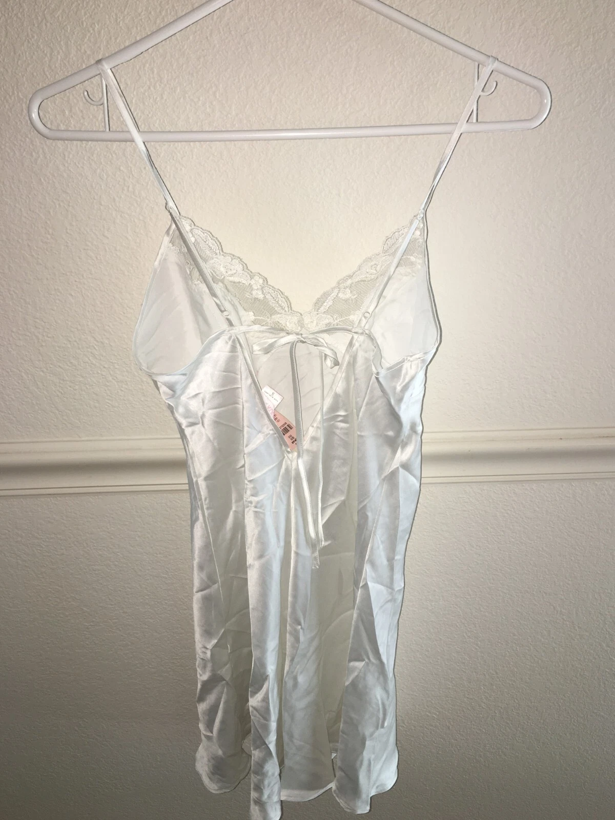 UNDERCOVER DONNA NUOVO Victoria's Secret 100% seta mini abito slip CAMICIA DA NOTTE CHEMISE taglia S