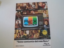 advertising Pubblicità 1979 TV TELEVISORE REX REALCOLOR