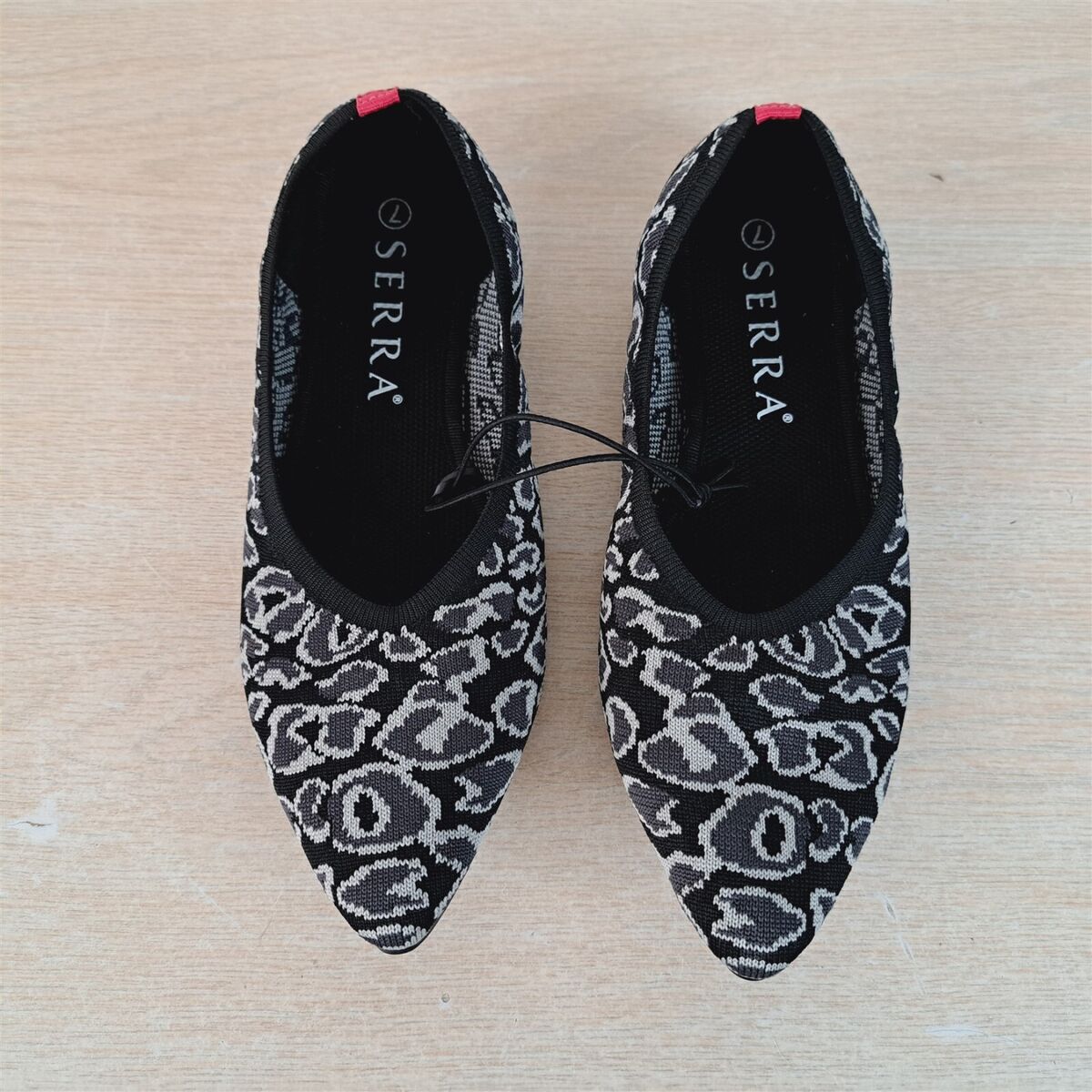 Pointed Toe Serra Ladies Recycled Material Flats SERRA ALDI