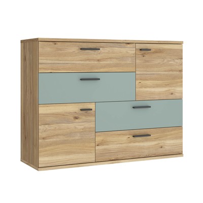Kommode Skip 5 Mauvella Oak 125x96x42 cm Sideboard Wohnzimmerkommode Wohnzimmer