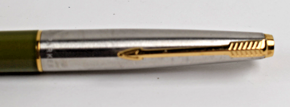 Parker 45 Olive Gray Fountain Pen Gold Tone Clip | eBay