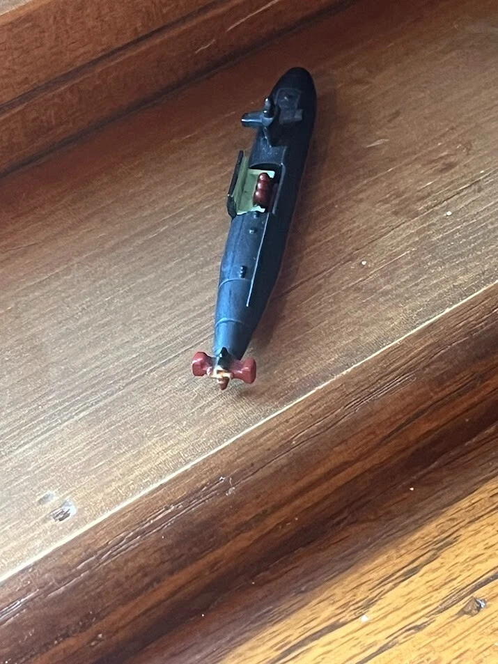 Submarino Galoob Micro Machines Clase Los Angeles 1994 3" militar submarino negro Foto 3 de 4