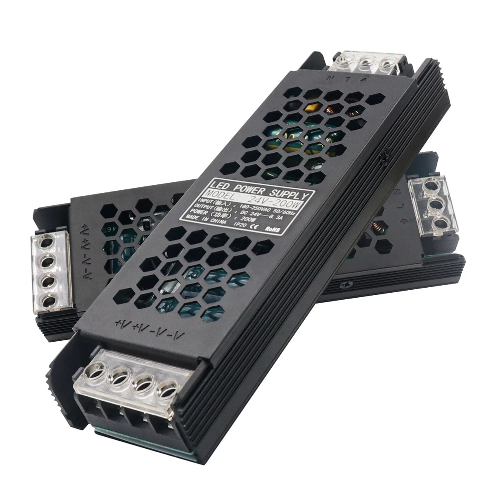 DC 12V / 24V LED Trafo Netzteil Schaltnetzteil Netzteil Adapter Fur LED Streifen - Bild 2 von 4