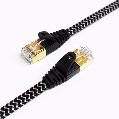 Tera Grand - CAT7 10 Gigabit Ethernet Ultra Flat Patch Cable 6 Ft Router Lan PS3