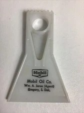 Vintage Mobile Oil Co Ice Scraper Window Gregory South Dakota Pegasus