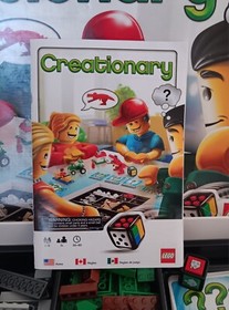 Lego Creationary Game 3844 Inc Original Instructions, Die 96/96 Cards Parts Only
