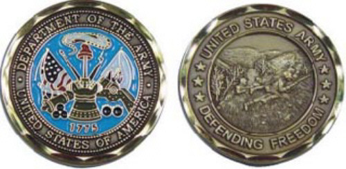 Challenge Coin - Army- Defending Freedom - Picture 1 of 1