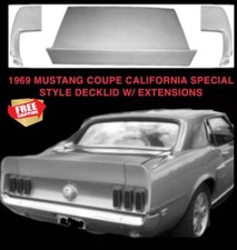 1969 Mustang Coupe Fiberglass Decklid And Pair Of Extensions 1969 Mustang Coupe Fiberglass Decklid And Pair Of Extensions