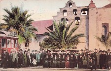 Postcard Vintage (1) CA/Bells of San Gabriel Mission P 11/6/1909 (#120)