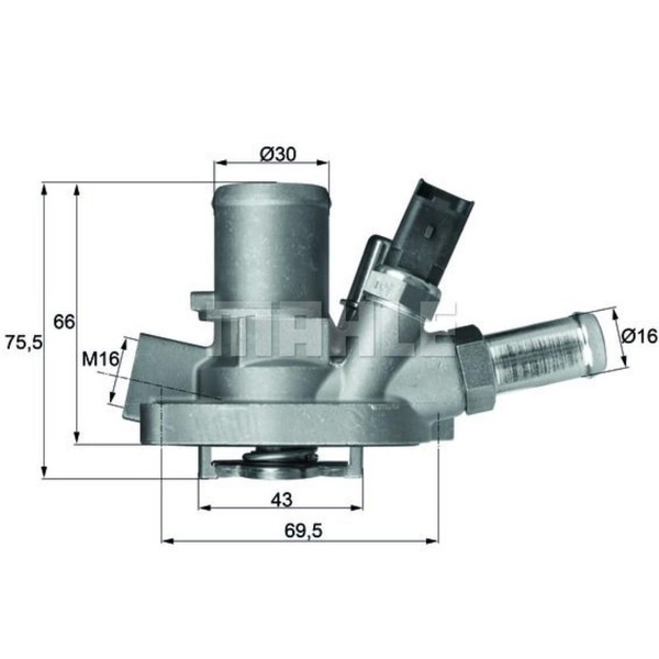 Mahle Thermostat KüHlmittel 80°C FüR Fiat Bravo II Doblo GroßRaumlimousine-image