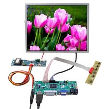 HD DVI VGA LCD Controller Board 10.4 in 1024x768 1300nit Out Door IPS LCD