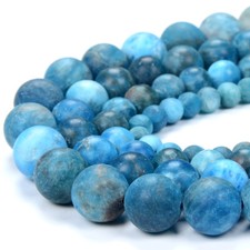 Matte Apatite AA Round 4MM 5MM 6MM 7MM 8MM 9MM 10MM 11MM 12MM Beads D337 D338 